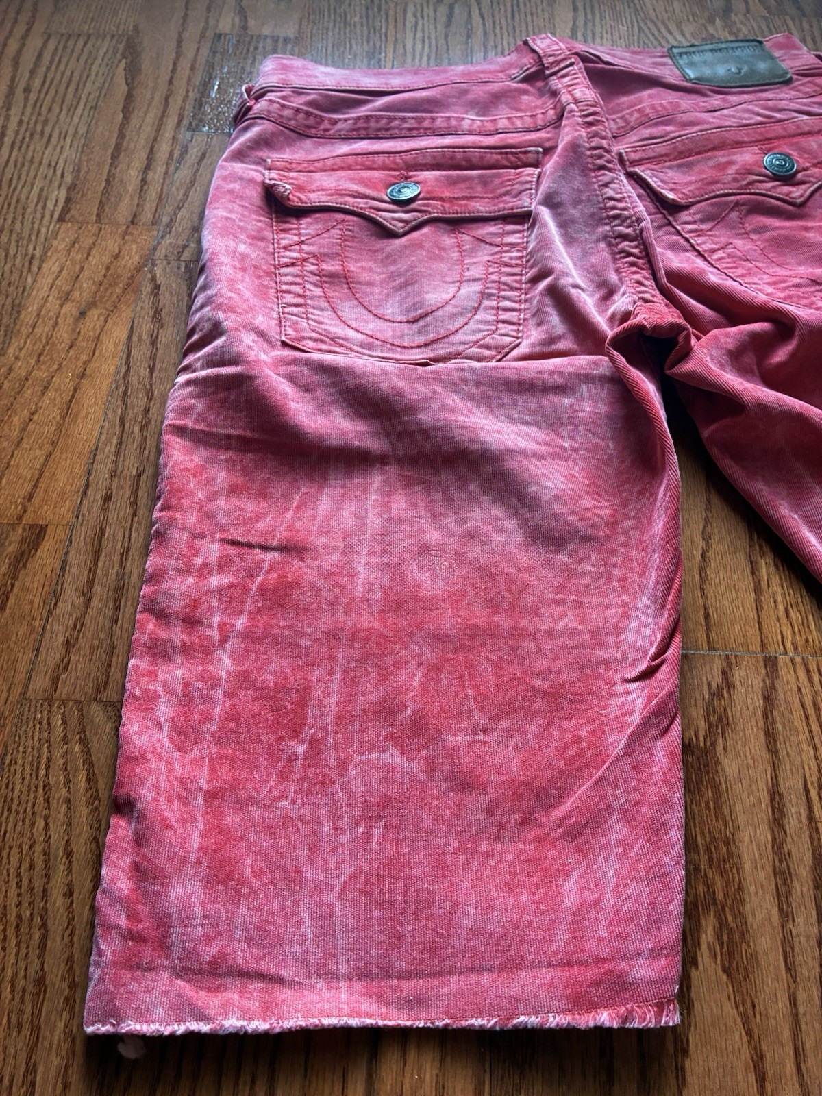 True Religion Red Ricky Corduroy Mens Short - Size 31 thumbnail 9