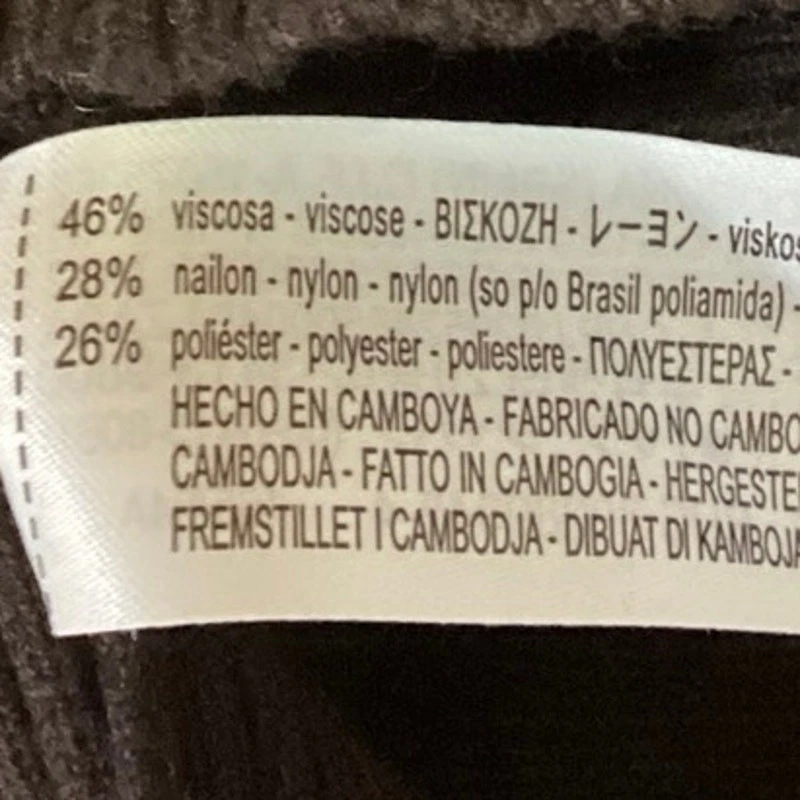 Suéter Zara Marrón Rosa Bloque de Color Tejido Acanalado Cuello Simulado Manga Larga Cuello Alto S Foto 4 de 4