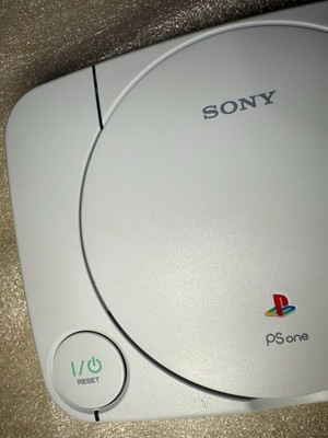 Sony PlayStation PSone PS one PS1 White Game Console Complete Open