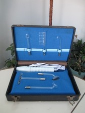 Vintage Tesla Violet Ray 6 Electrodes Internal  External "Working" Tested 30 W