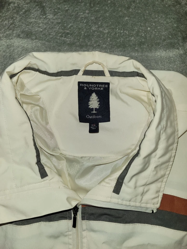 Abrigo a Rayas Roundtree in York Exterior Hombre Talla XL Excelente Estado Foto 2 de 4