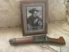 Vintage 13 1/2 inch STEVE MCQUEEN MARES LAIG toy rifle & picture