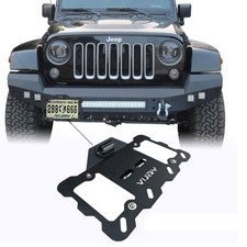 Plate Relocation Bracket Holder with LED Light License Plate Frame Mount for ...