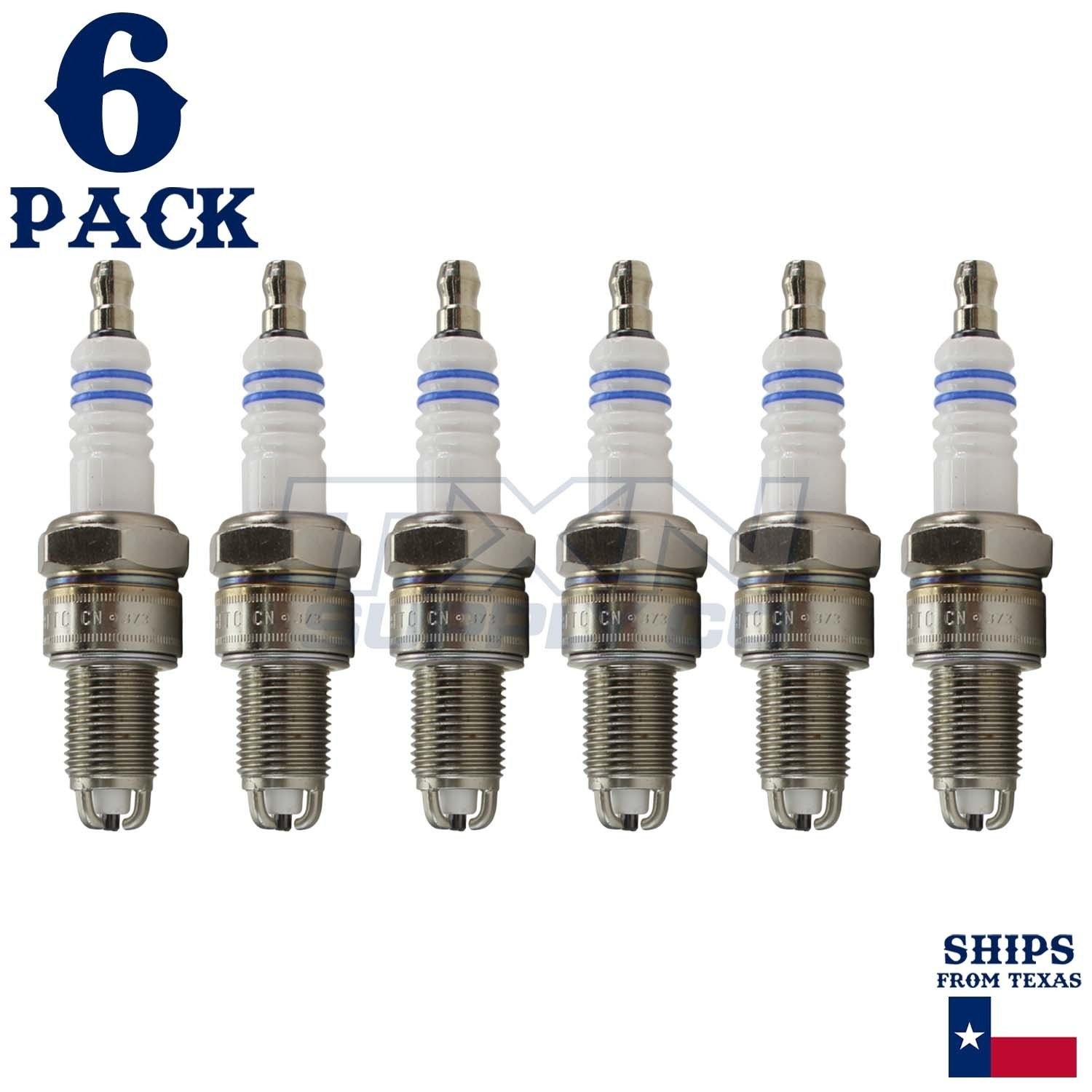 6 Pack Bosch WR8LTC Copper with Nickel Spark Plugs