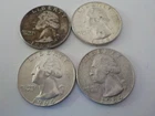 Lot of 4 - 1964 George Washington Quarters   .90% Silver