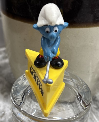 SMURFS Figurine “World’s Greatest Golfer”Schleich PEYO Hong Kong 1980s - Picture 2 of 8
