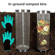 Underground Worm Composting Bin for Recycling Kitchen Food Waste for Outdoor