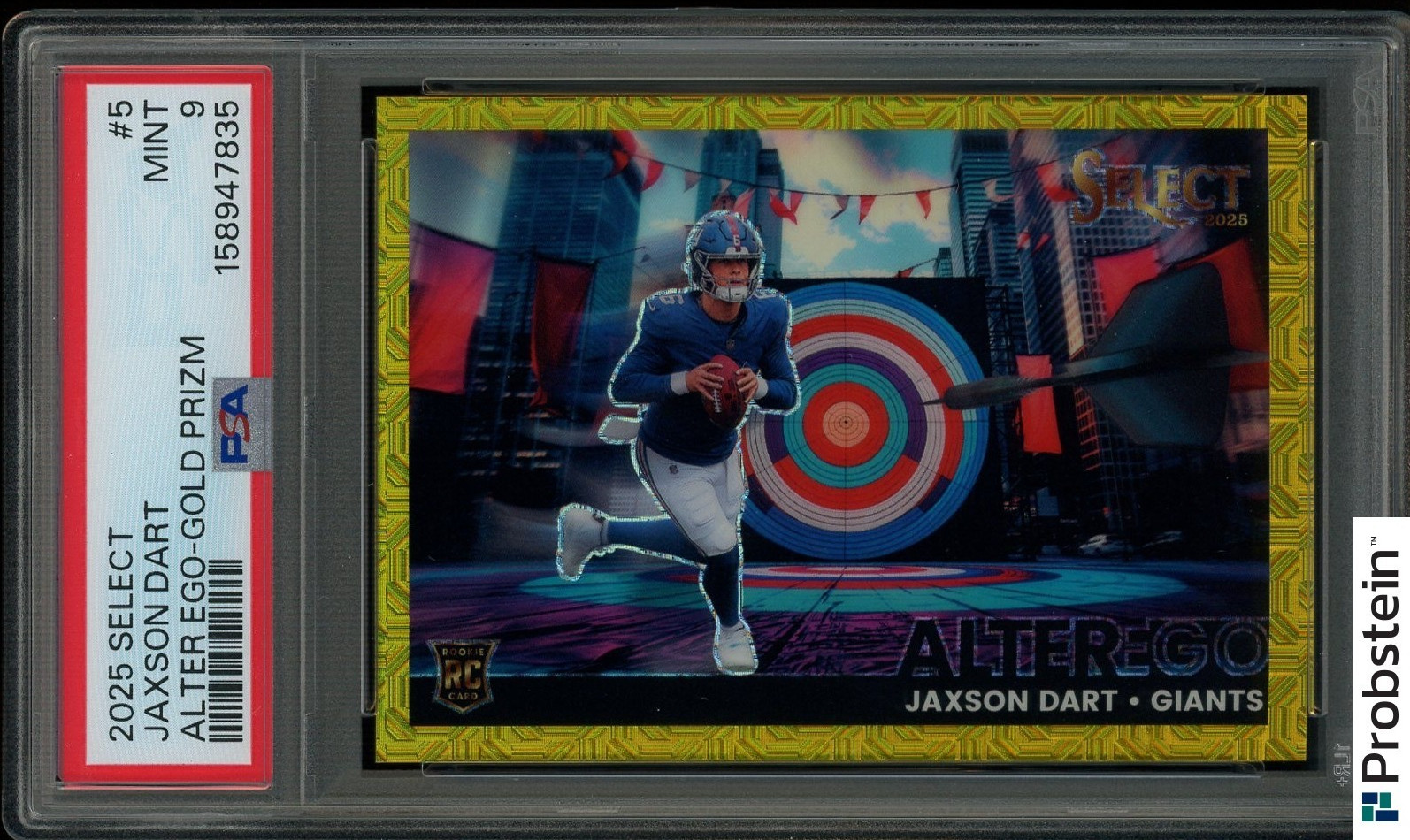 Jaxson Dart Panini Select Alter Ego #5 Gold