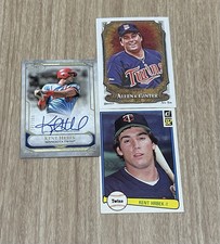 Kent Hrbek Twins Tier One Signed /300- Donruss RC/ Allen & Ginter (3) Card Lot!