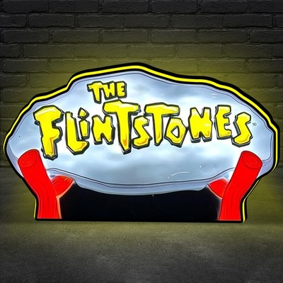 The Flintstones Pinball Topper 3D Printed LED Lightbox Arcade Pinball Machine
