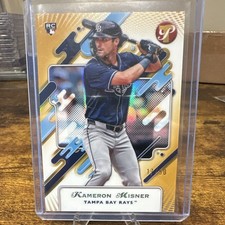 Topps 2025 Pristine Kameron Misner Tampa Bay Rays #215 Gold Pulsar Rookie 17/50