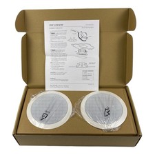 Mr Steam MSSPEAKERSRD White Music Therapy Round Steam Shower Speakers - Set Of 2