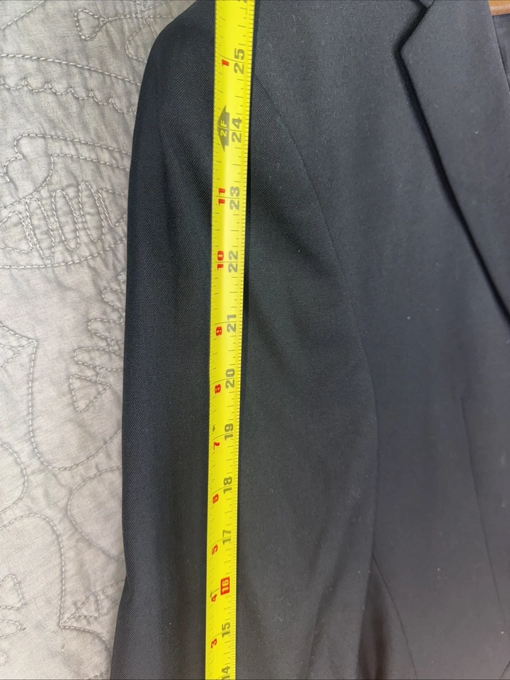 VINEYARD VINES Blazer Men 44L Wool Sport Coat Navy Gold MetalLogo Buttons Peppy - Image 4 of 4