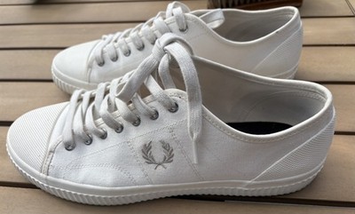 Fred Perry Schuhe Hughes Low Canvas B4365/V75n Gr. 47 (weiss)