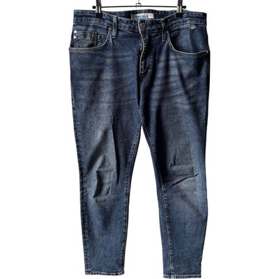 Mavi Jeans Herren 34 W30 Blau Denim Slim Zip Fly Classic Fit