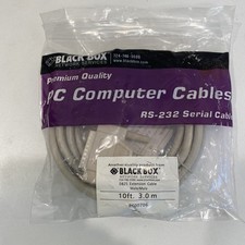 BLACK BOX PC Computer Cable, Rs  232 Serial Cable DB25,10 Ft. Male/Male  B78