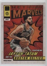 2021 Donruss Net Marvels Press Proof Gold Foil Black Text Jayson Tatum #19 in5