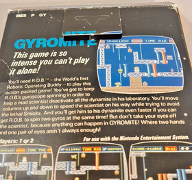 NES- GYROMITE: CIB- 5 Screw- Cleaned/Tested Works!-Intact Hangtag!!