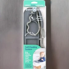 The Busy Baby Silicone Mini Mat with Utensils for Infant New 