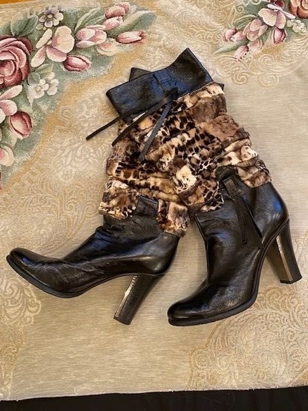 Women Fabi Boots Black Leather 38