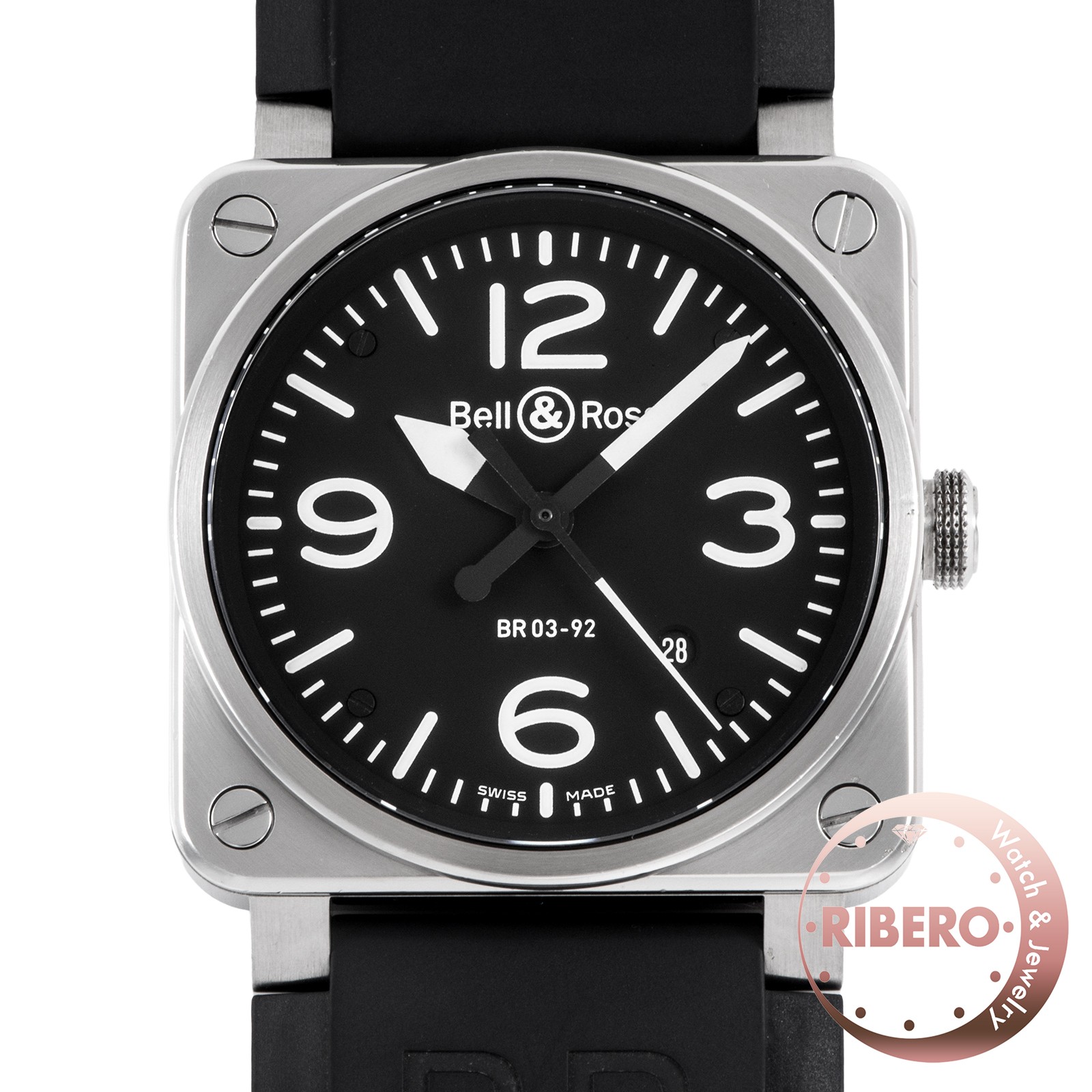 Bell＆Ross Aviation BR03-92 BR03-92-S Watches Free Shipping with Box