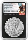 2025 (W) $1 American Silver Eagle NGC MS70 FDI Black Label Retro Core