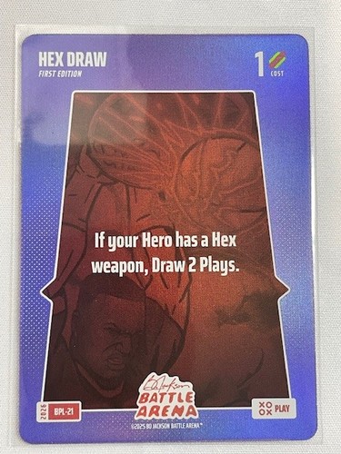 Bo Jackson Battle Arena Bonus Play Card Holo Foil BPL-21 HEX DRAW 🔥🔥