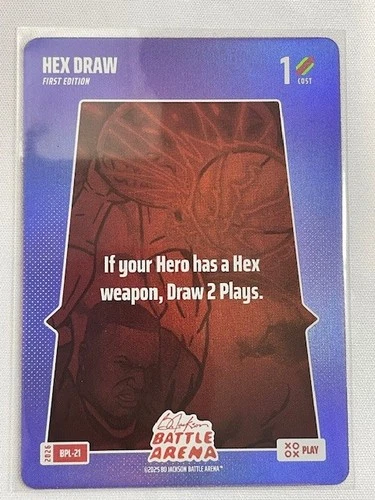 Bo Jackson Battle Arena Bonus Play Card Holo Foil BPL-21 HEX DRAW 🔥🔥