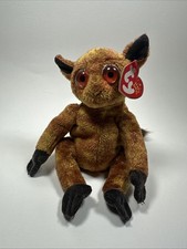 Ty Beanie Baby 2001 GIZMO the Lemur (8 Inch) NEW MWMTs Plush Stuffed Animal Toy