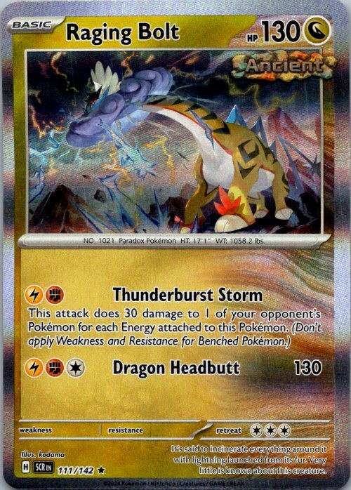 Raging Bolt Rare SV07: Stellar Crown 111/142 NM