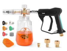 Foam Cannon for Pressure Washer, Pressure Washer Gun with Foam Cannon and 5 P...