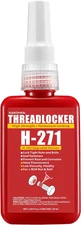 Red Thread Locker 271 Nuts & Bolts Locker High Strength Permanent Locking 1.69 F