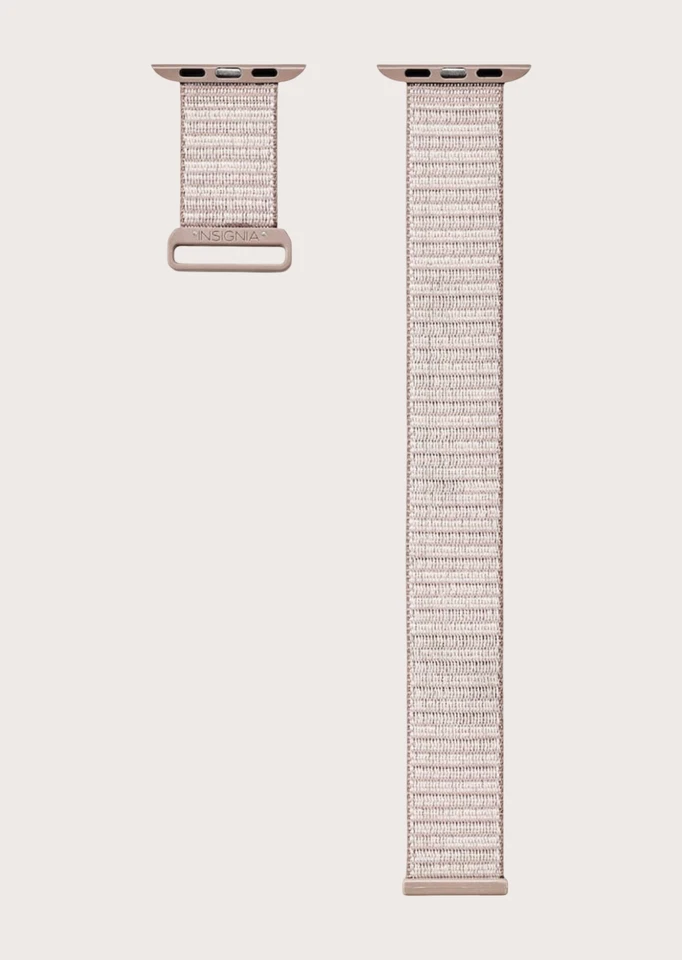 Correa deportiva de nailon compatible con Apple Watch color malva con funda de TPU transparente de 40 mm Foto 3 de 4