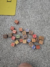 Lot Of 25 Vintange Wooden Stacking Blocks