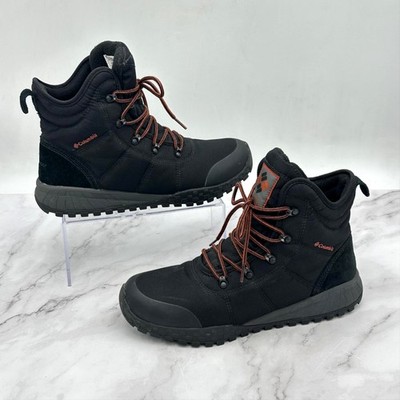 Columbia Fairbanks Omni-Heat Boots Mens 10.5 Black Waterproof BM2806-010