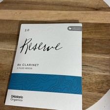 Reserve D  Addario B Flat Clarinet 3 Filed Reeds 2.0 New PG 