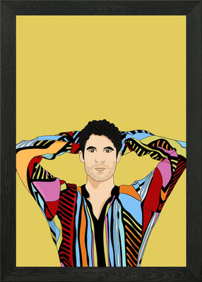 Darren Criss Colors gerahmtes Wandbild Poster Leinwanddruck Bild