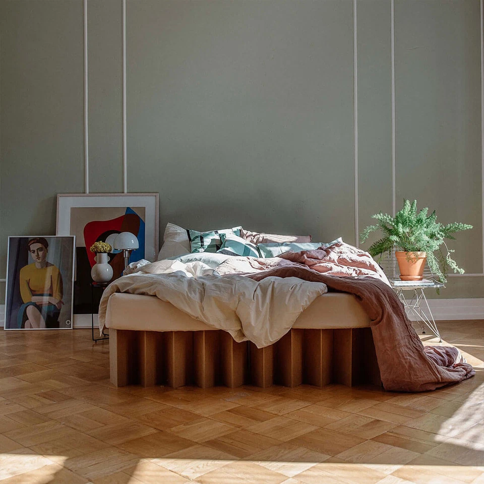 Pappbett ROOM IN A BOX Bett 2.0: Nachhaltiges Klappbett aus Wellpappe - Bild 3 von 4