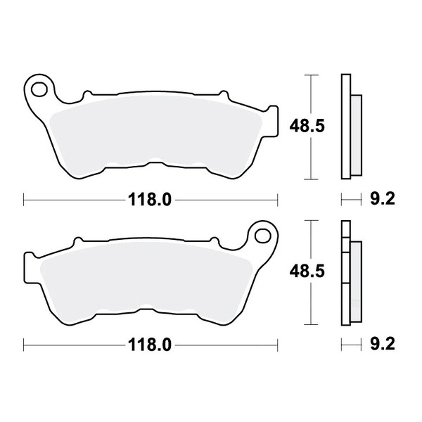 TRW SV BremsbeläGe Passend Vorn FüR Harley Davidson XL 883 N Bj. 2014-2020-image