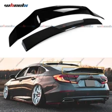 FOR 2018-22 HONDA ACCORD GLOSS BLK TRUNK DUCKBILL WING+ REAR WINDOW ROOF SPOILER