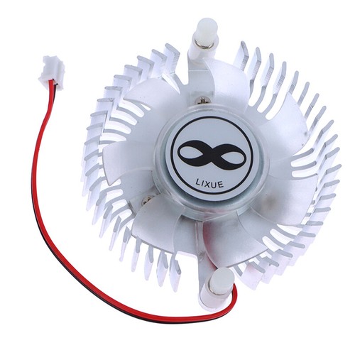 55mm Aluminum Heatsink And 12V Fan Combination Radiator Round Cooler Silent F&q& - Afbeelding 9 van 12