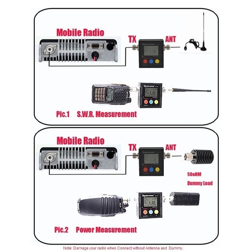 SURECOM SW-102 Digital VHF/UHF Power & SWR Meter & Frequency Counter for Radio - Photo 11/12