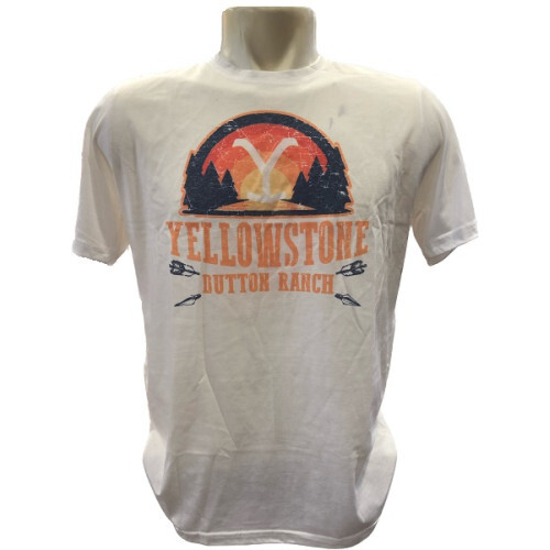 T-shirt Ufficiale Yellowstone Dutton Ranch Montana - Est 1883, Cotone, Taglie S-XXL