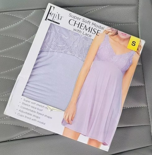 Felina | Micro Modal Chemise | Lace | Adjustable | Loungewear |Size S,M - Picture 3 of 4