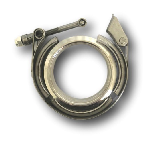VBAND 2 1/4" STAINLESS STEEL LIPPED FLANGE & QUICK RELEASE CLAMP SET WITH A PLAT - Picture 4 of 9