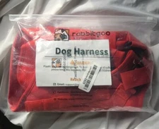 Tactical Dog Harness XLarge No-Pull Adjustable Vest RED-Rabbitgoo