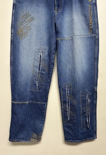 Vintage ENYCE Jeans Mens 34x32 Rap Hip Hop Streetwear Unique Skater Festival - Picture 4 of 18