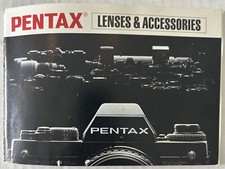 Pentax Camera Lenses and Accessories Instruction Manual Booklet