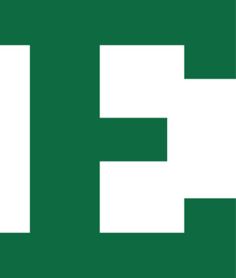 Eastern Michigan University E logo 6'' White / Green Vinyl Decal Truck Car Window