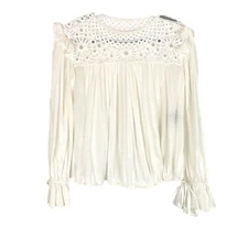 Isabel Marant ETOILE White Broderie Anglaise Rock Blouse 34 Women Designer Rare